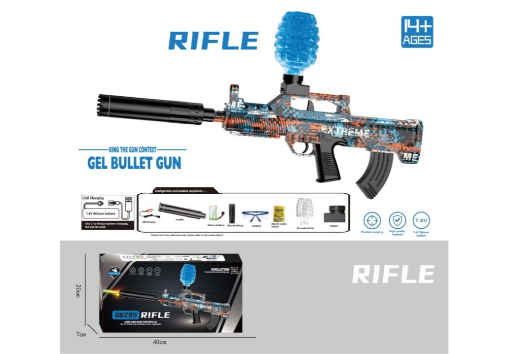 Electric Full - Automatic Gel Bullet Gun - Easy to Use and Play - Full Automatic