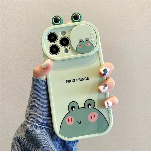 Cartoon Bear Funny Frog Cute