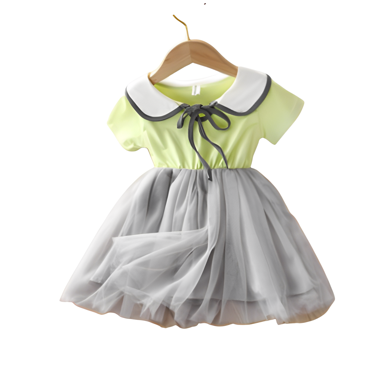 Patchwork tulle dress