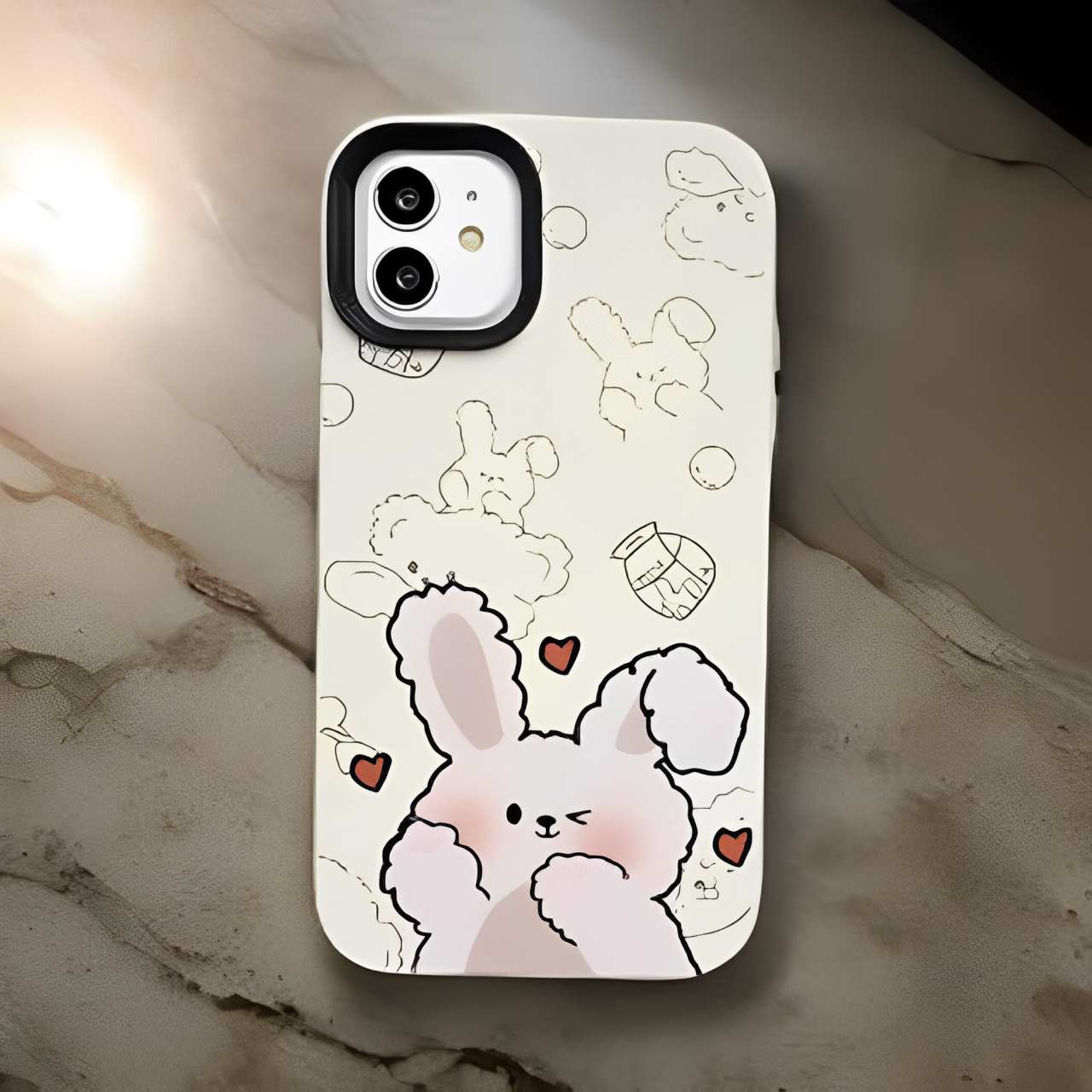 Cartoon Rabbit Silicone Iphone Cover