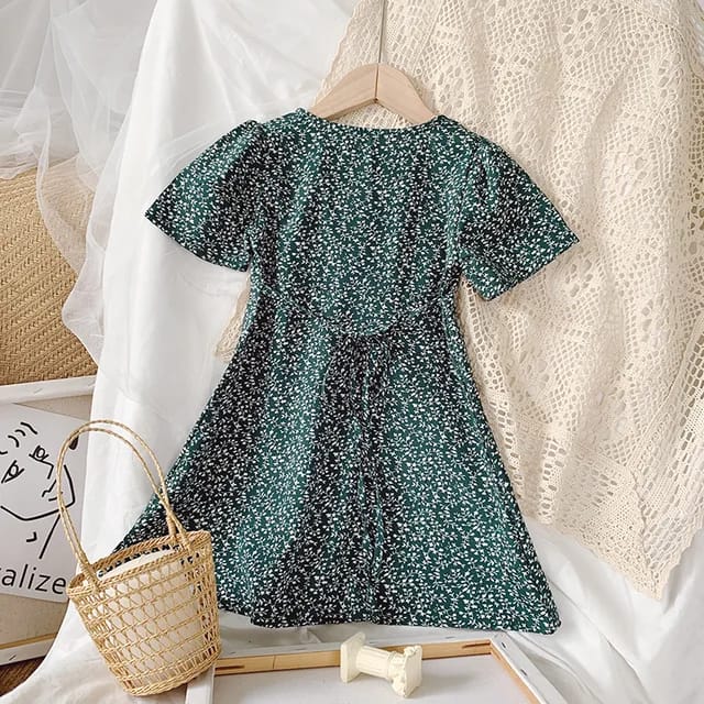 Green flower Girls dresses