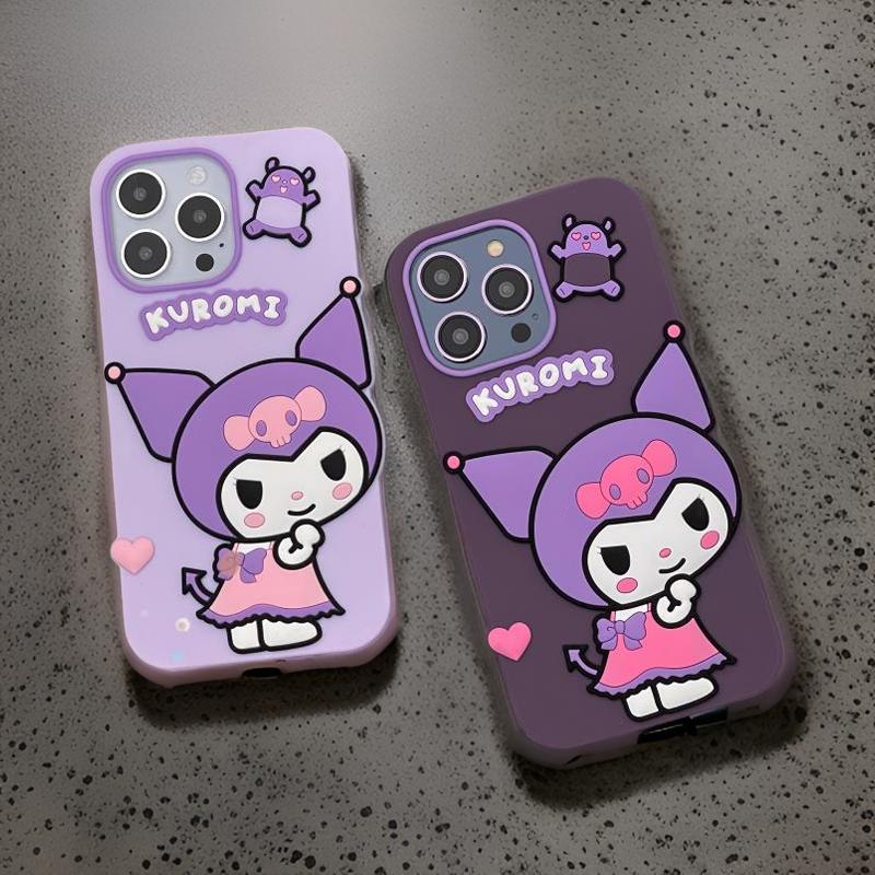 Sanrio Kuromi Light Purple Dark Purple Phone Case