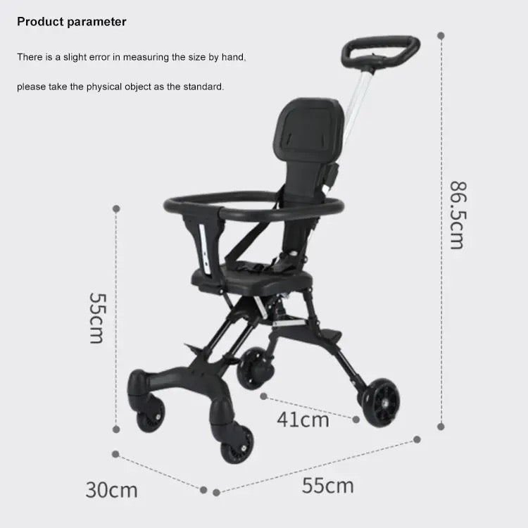 Two-way Stroller | Foldable | Reversible Seat | Lightweight | 6 Months To Ages 8 Year