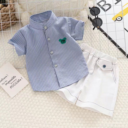 Boy Casual Shirt with short pant Suit