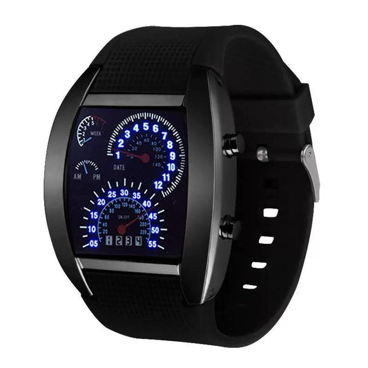 Mens Dot Matrix Sports Watch